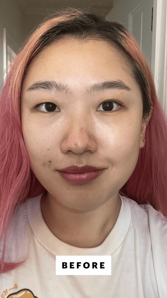 Han before applying the CosRx BHA Blackhead Power Liquid Treatment