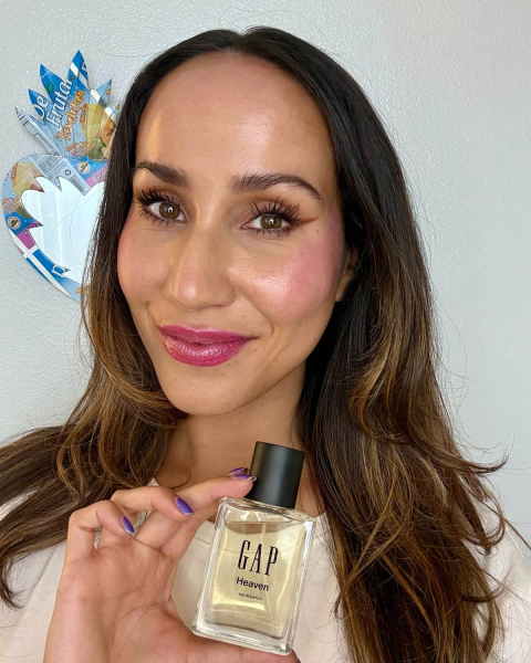 allure contributor marianne mychaskiw holding gap heaven in hand